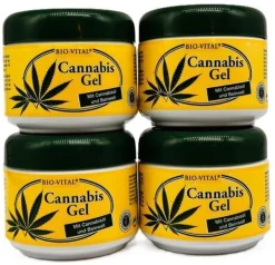 Bio-Vital Cannabis Gel Teufelskralle Körper Hanf Gel 4x125ml