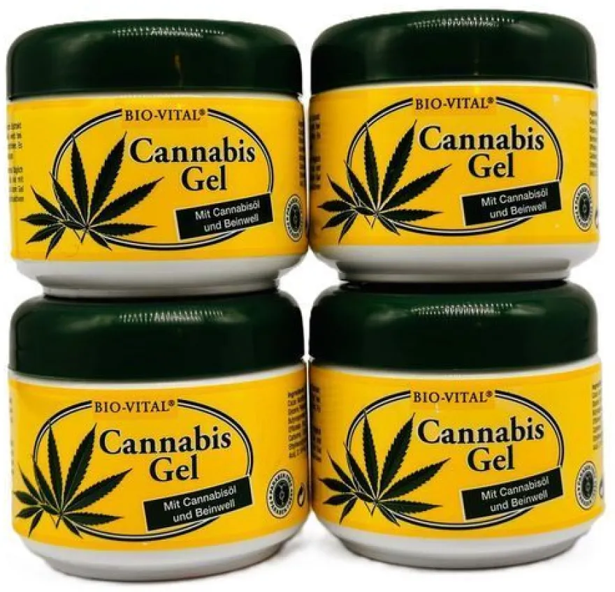 Bio-Vital Cannabis Gel Teufelskralle Körper Hanf Gel 4x125ml