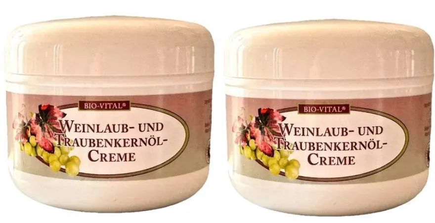 BIO-Vital Weinlaub und Traubenkernöl Creme 2 x 250ml