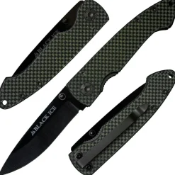 Black Ice Keramik Taschenmesser Modell 6102GCF Carbon Griff Liner Lock
