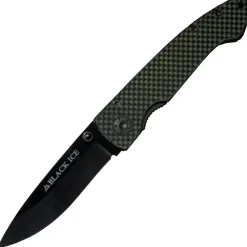Black Ice Keramik Taschenmesser Modell 6102GCF Carbon Griff Liner Lock