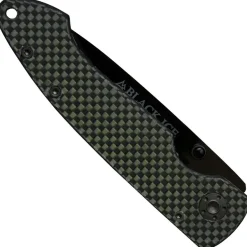 Black Ice Keramik Taschenmesser Modell 6102GCF Carbon Griff Liner Lock