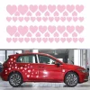 BLAJR Liebe Grafik Auto Aufkleber 56PCS Rosa - Wasserdichtes Sonnenschutz Vinyl