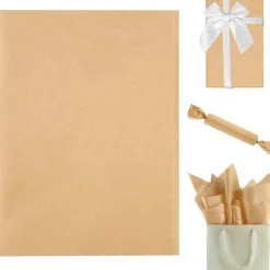 100 Blatt Kraft-Seidenpapier 70x50 cm - Vielseitiges Geschenkpapier für