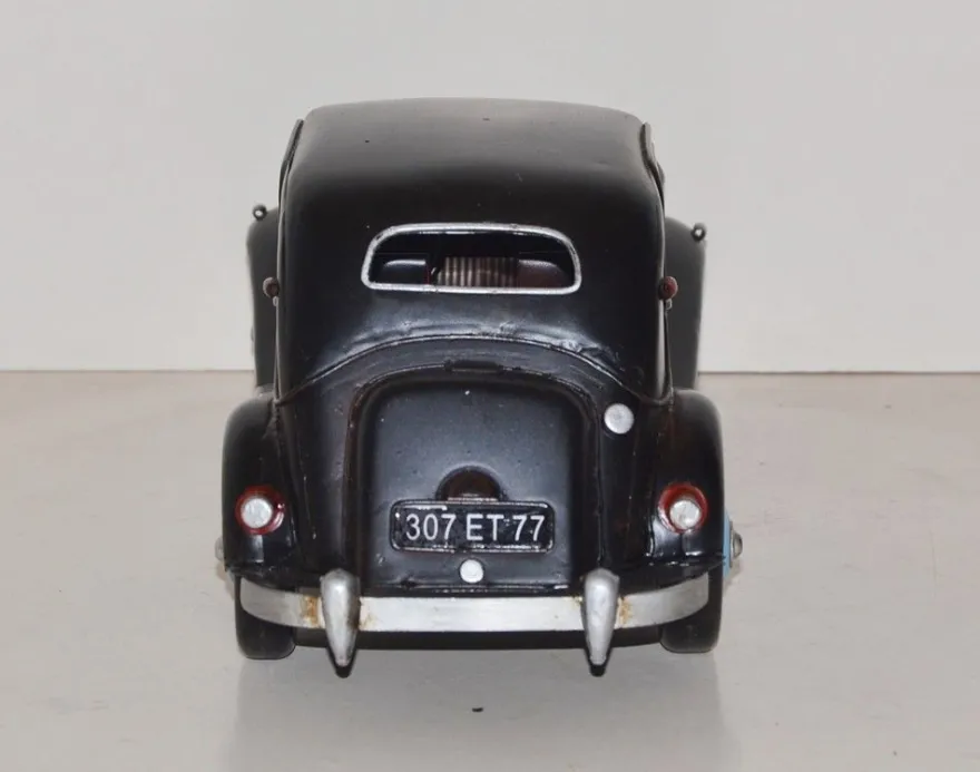 Blechauto Modellauto Citroën Traction Avant Limousine schwarz Oldtimer Länge 30 cm