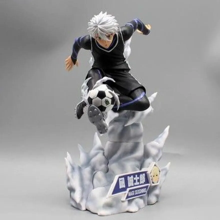 Blue Lock Nagi Seishiro Figur Anime Fussball Actionfigur PVC Modell Sammlung Dek