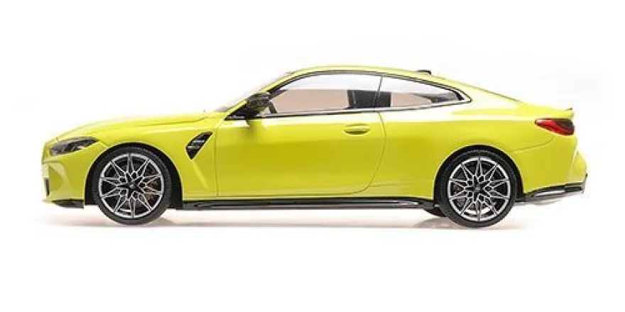 BMW Miniatur M4 2020 gelb 1:18