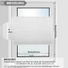 bobodeco Klemmfix Plissee Verdunkelung 30x140 cm Weiß - Einfache Montage ohne