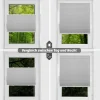 bobodeco Plissee ohne Bohren Verdunkelung Klemmfix Hellgrau 65x130 cm, Thermo