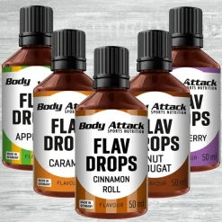 Body Attack Flav Drops 50ml flüssige Aromen Flavor