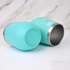 Bokalaka 30. Geburtstag Edelstahl Weinbecher für Frauen - 350ml, Blau
