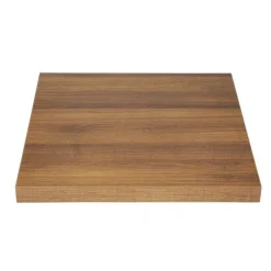 Bolero Tischplatte quadratisch in Eiche rustikal und 600x600x48mm