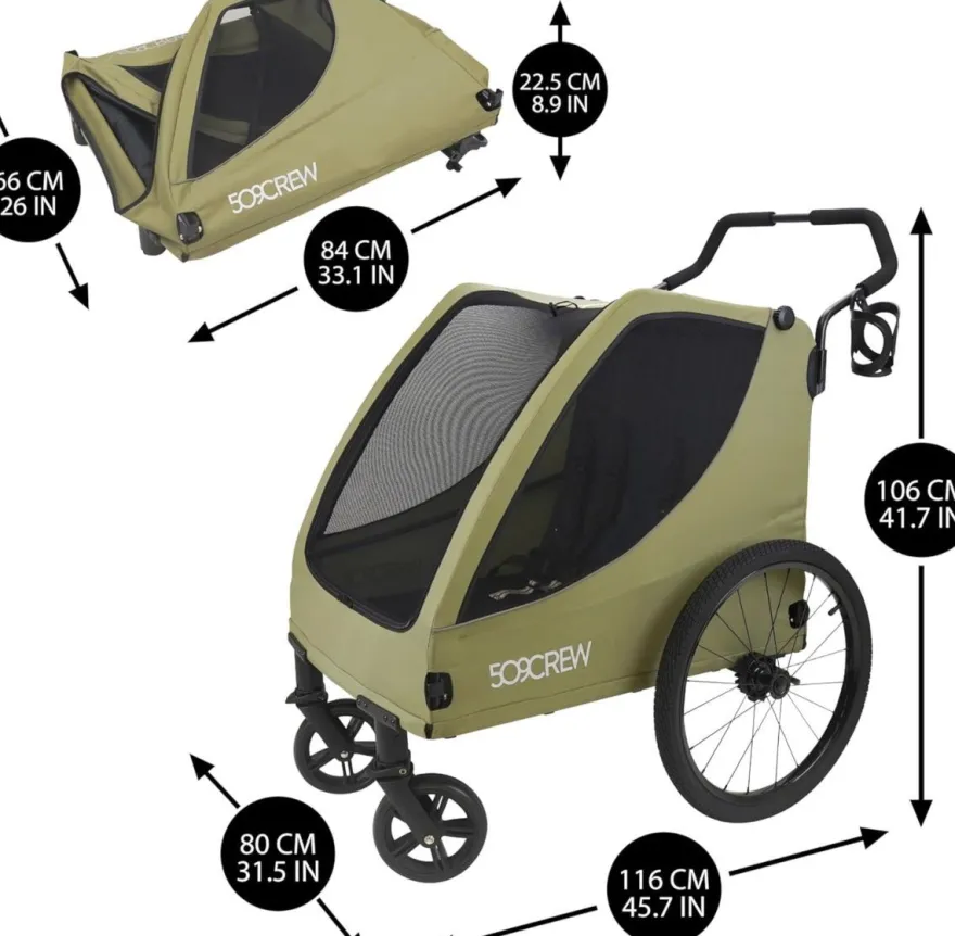 Bollerwagen Kinder 509 Trekker II für 2 Kinder in Grau robust : grau