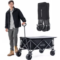 Bollerwagen Klappbarer All Terrain 150/200kg faltbar Handwagen für Camping
