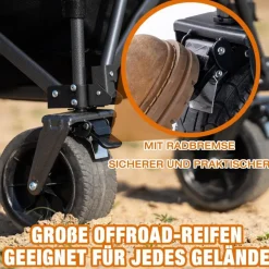 Bollerwagen Klappbarer All Terrain 150/200kg faltbar Handwagen für Camping