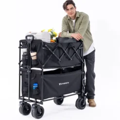 Bollerwagen Klappbarer All Terrain 150/200kg faltbar Handwagen für Camping