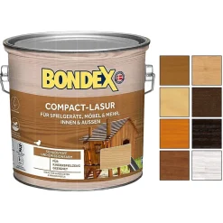 BONDEX Compact Lasur 2.5 LTR Schutzlasur Holzschutz Holzlasur UV-Schutz