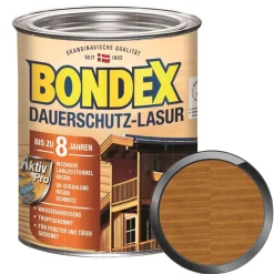 BONDEX Dauerschutz-Lasur 0.75 LTR Wetterschutzlasur Fensterlasur Türenlasur