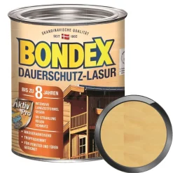 BONDEX Dauerschutz-Lasur 0.75 LTR Wetterschutzlasur Fensterlasur Türenlasur
