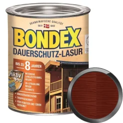 BONDEX Dauerschutz-Lasur 0.75 LTR Wetterschutzlasur Fensterlasur Türenlasur