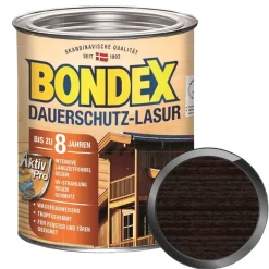 BONDEX Dauerschutz-Lasur 0.75 LTR Wetterschutzlasur Fensterlasur Türenlasur