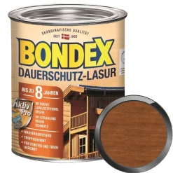 BONDEX Dauerschutz-Lasur 0.75 LTR Wetterschutzlasur Fensterlasur Türenlasur