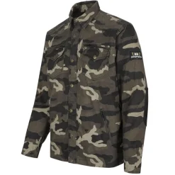 Bores Aramid-Motorradhemd Military-Jack Army Dunkel-Camouflage