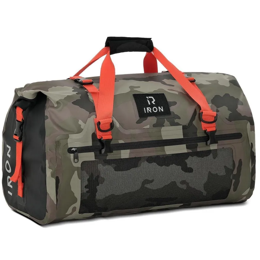Borleni Motorrad Hecktasche Gepäckrolle 50L wasserdicht - Premium Tasche mit