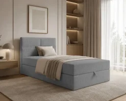 Boxspringbett Bett Einzelbett NELA MINI mit Bettkästen