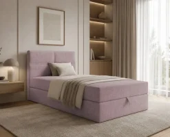 Boxspringbett Bett Einzelbett NELA MINI mit Bettkästen