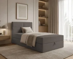 Boxspringbett Bett Einzelbett NELA MINI mit Bettkästen