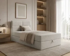 Boxspringbett Bett Einzelbett NELA MINI mit Bettkästen