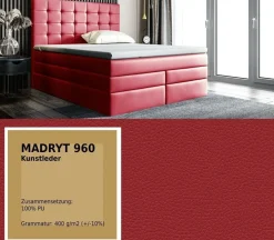 Boxspringbett MAGNUS Doppelbett Ehebett Bettkasten 140 160 180 200 Taschenfeder