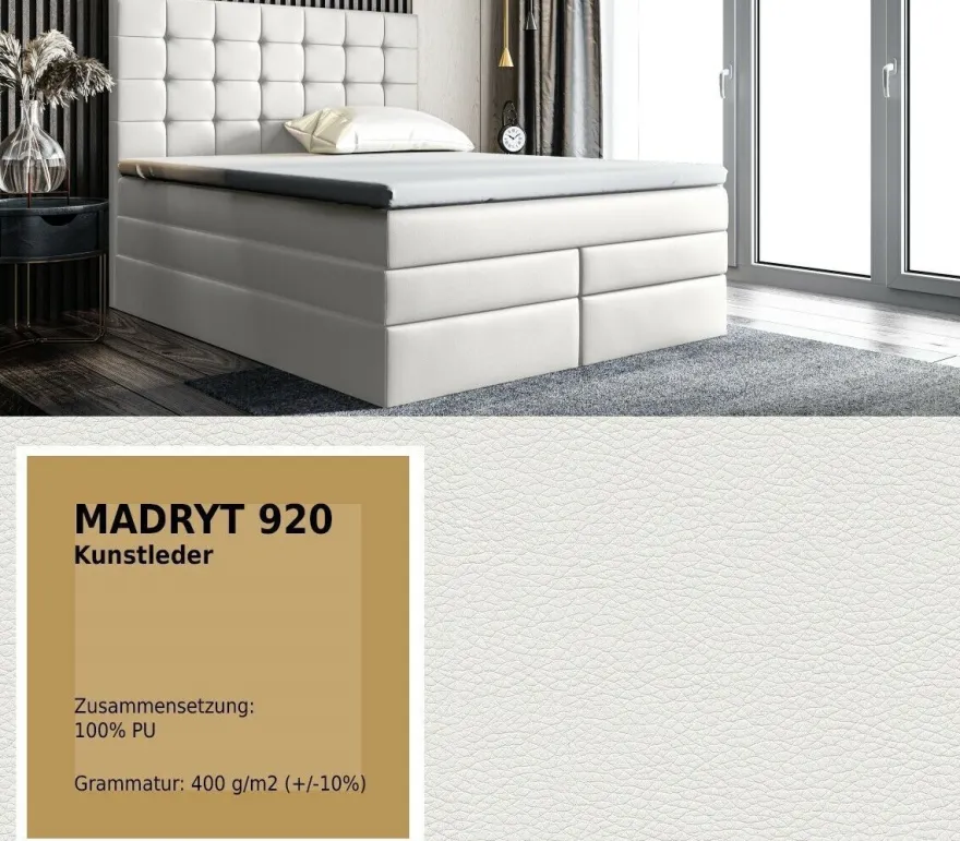 Boxspringbett MAGNUS Doppelbett Ehebett Bettkasten 140 160 180 200 Taschenfeder