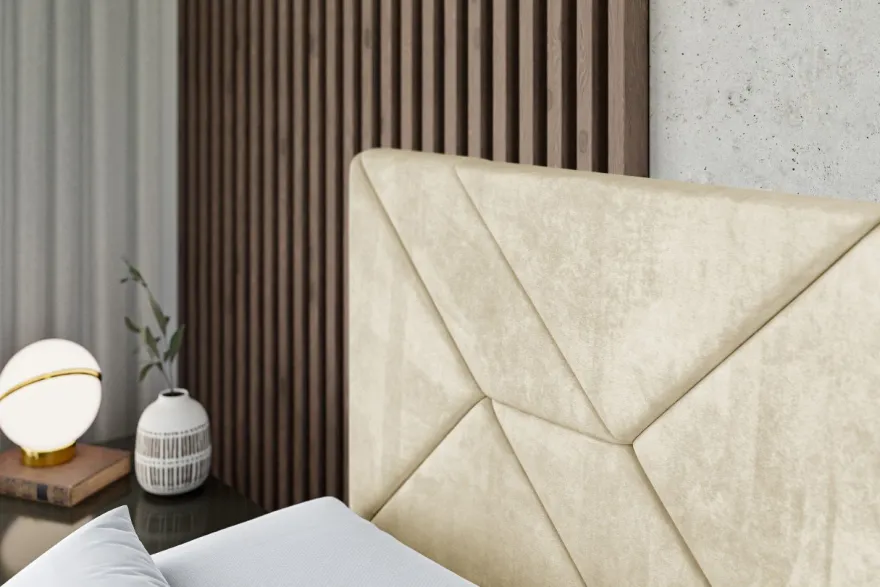 Boxspringbett mit Matratze, Topper, Polsterbett mit Bettkasten BARWA KING