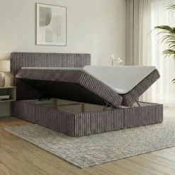 Boxspringbett RALF mit Bettkasten und Topper H2/H3/H4 - Doppelbett in vielen Größen