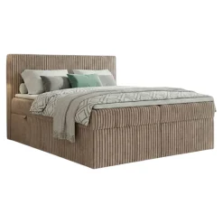 Boxspringbett RALF mit Bettkasten und Topper H2/H3/H4 - Doppelbett in vielen Größen