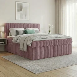 Boxspringbett RALF mit Bettkasten und Topper H2/H3/H4 - Doppelbett in vielen Größen