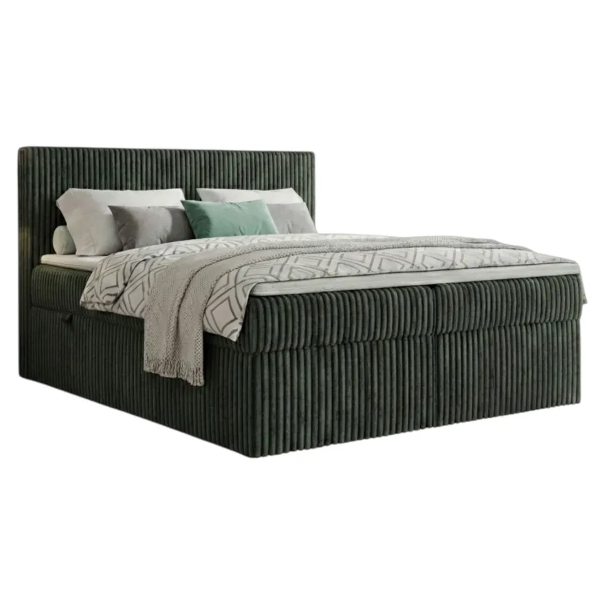Boxspringbett RALF mit Bettkasten und Topper H2/H3/H4 - Doppelbett in vielen Größen