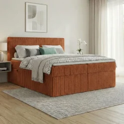 Boxspringbett RALF mit Bettkasten und Topper H2/H3/H4 - Doppelbett in vielen Größen