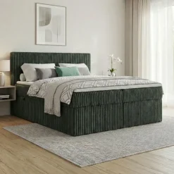 Boxspringbett RALF mit Bettkasten und Topper H2/H3/H4 - Doppelbett in vielen Größen