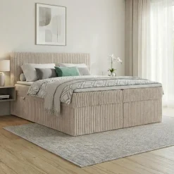 Boxspringbett RALF mit Bettkasten und Topper H2/H3/H4 - Doppelbett in vielen Größen