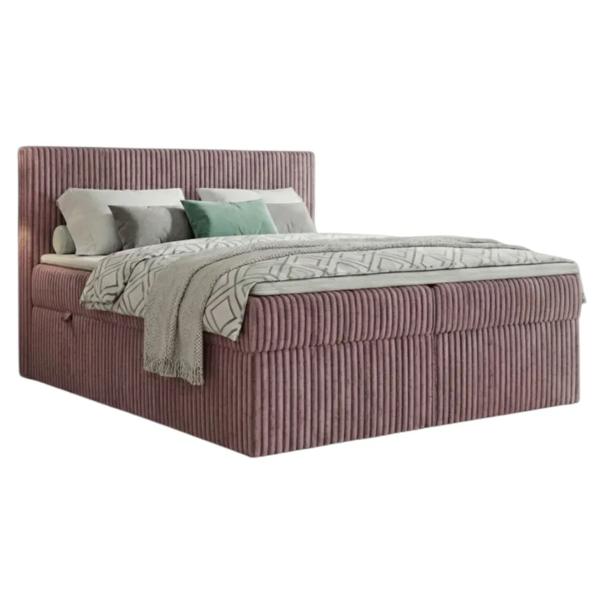 Boxspringbett RALF mit Bettkasten und Topper H2/H3/H4 - Doppelbett in vielen Größen