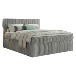 Boxspringbett RALF mit Bettkasten und Topper H2/H3/H4 - Doppelbett in vielen Größen