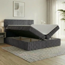 Boxspringbett RALF mit Bettkasten und Topper H2/H3/H4 - Doppelbett in vielen Größen