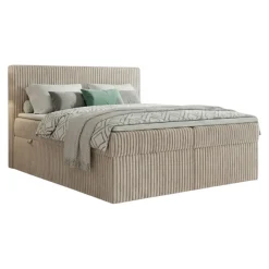 Boxspringbett RALF mit Bettkasten und Topper H2/H3/H4 - Doppelbett in vielen Größen