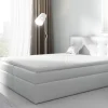 Boxspringbett Schlafzimmerbett PARLA 160x200cm Kunstleder Weiss