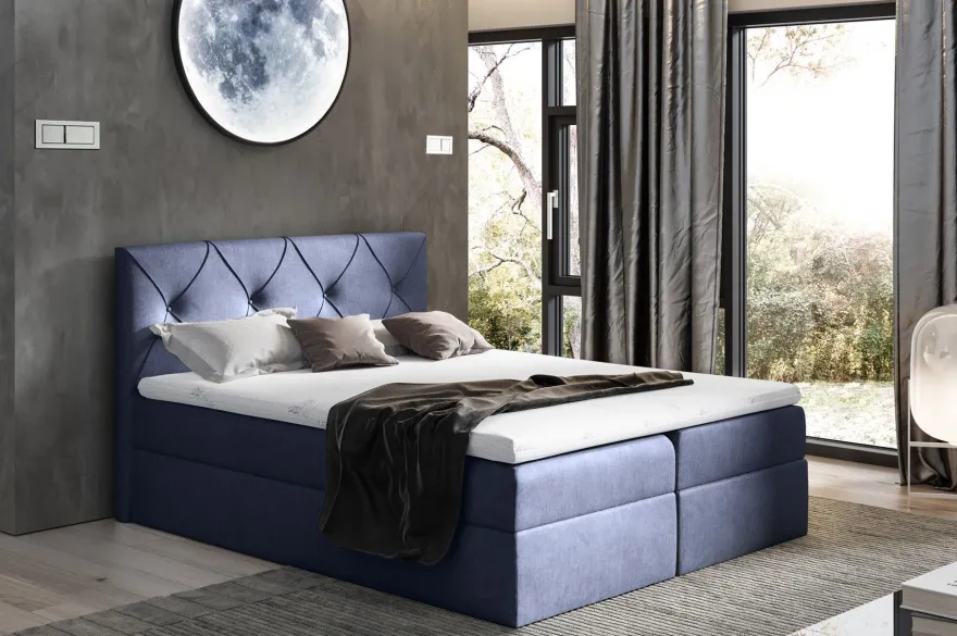 Boxspringbett Schlafzimmerbett LEWIS 160x220cm in div. Farbvarianten
