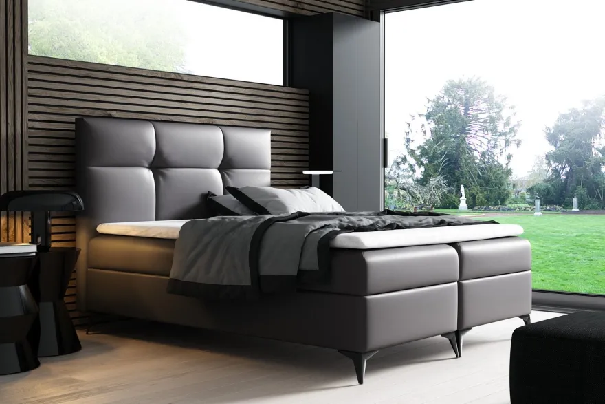 Boxspringbett Schlafzimmerbett FAITH 140x200cm inkl. Bettkasten
