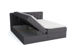 Boxspringbett Schlafzimmerbett DIAGO 200x200cm inkl. Bettkasten